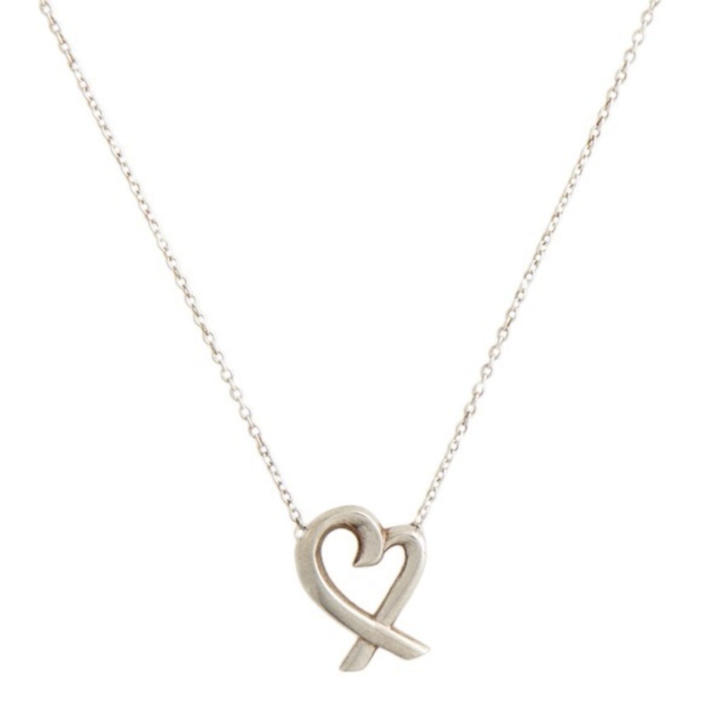 Tiffany & Co. Loving Heart Pendant Necklace 925 Silver